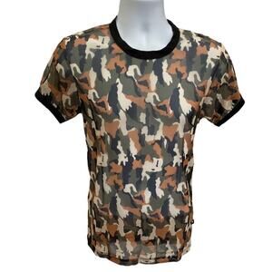 Andrew Christian Sheer Camouflage Tee Medium